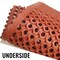 Rhino Mats M-Series Drainage Mat, Rubber, Drainage Holes, 39 in W x 58 in L, Terra Cotta M-3958R - alternate 3